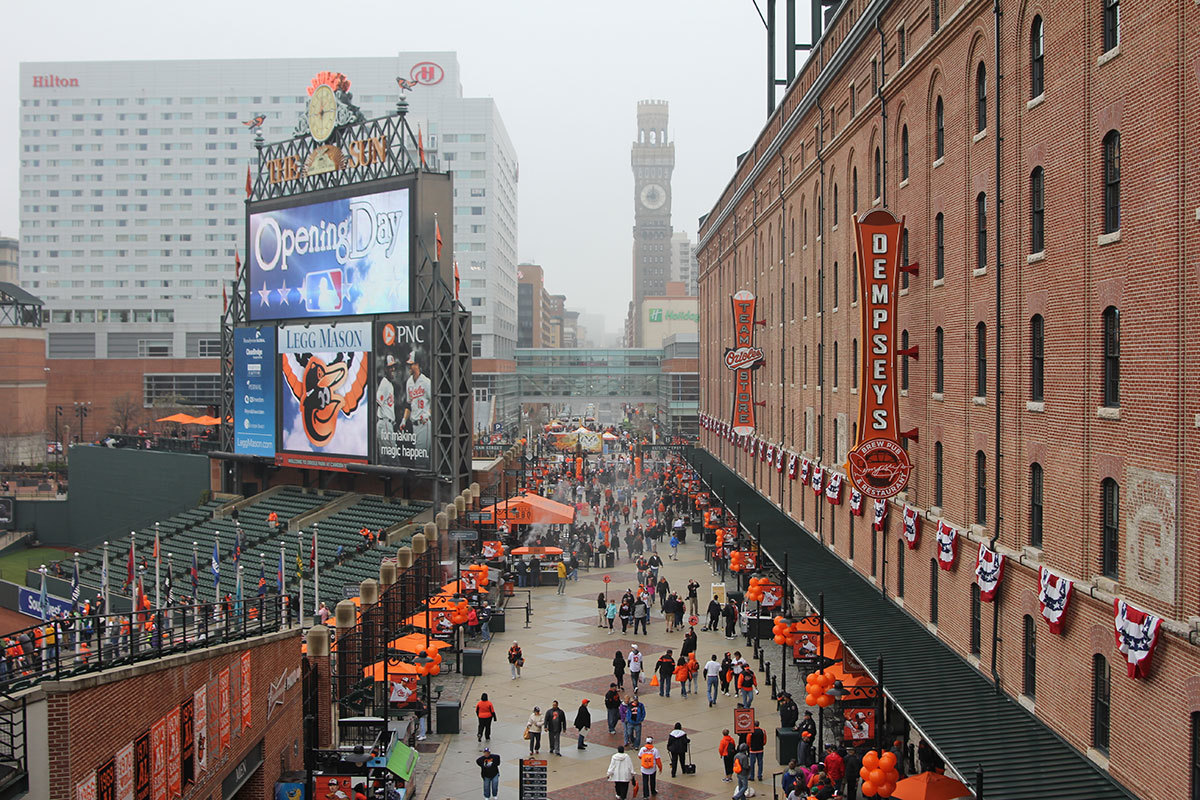 Video Opening Day at Camden Yards Baltimore Magazine