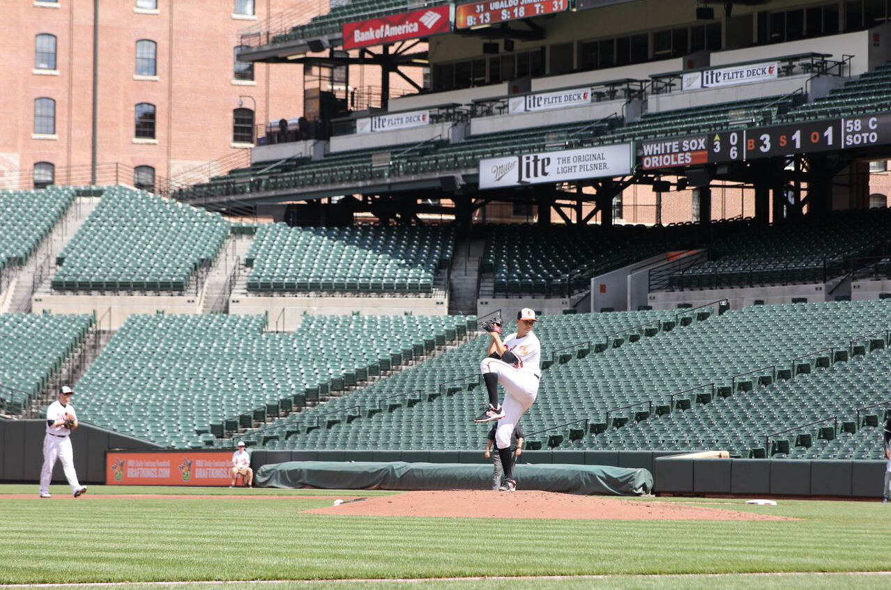 Pictures of Empty Stadium at Orioles-White Sox Game