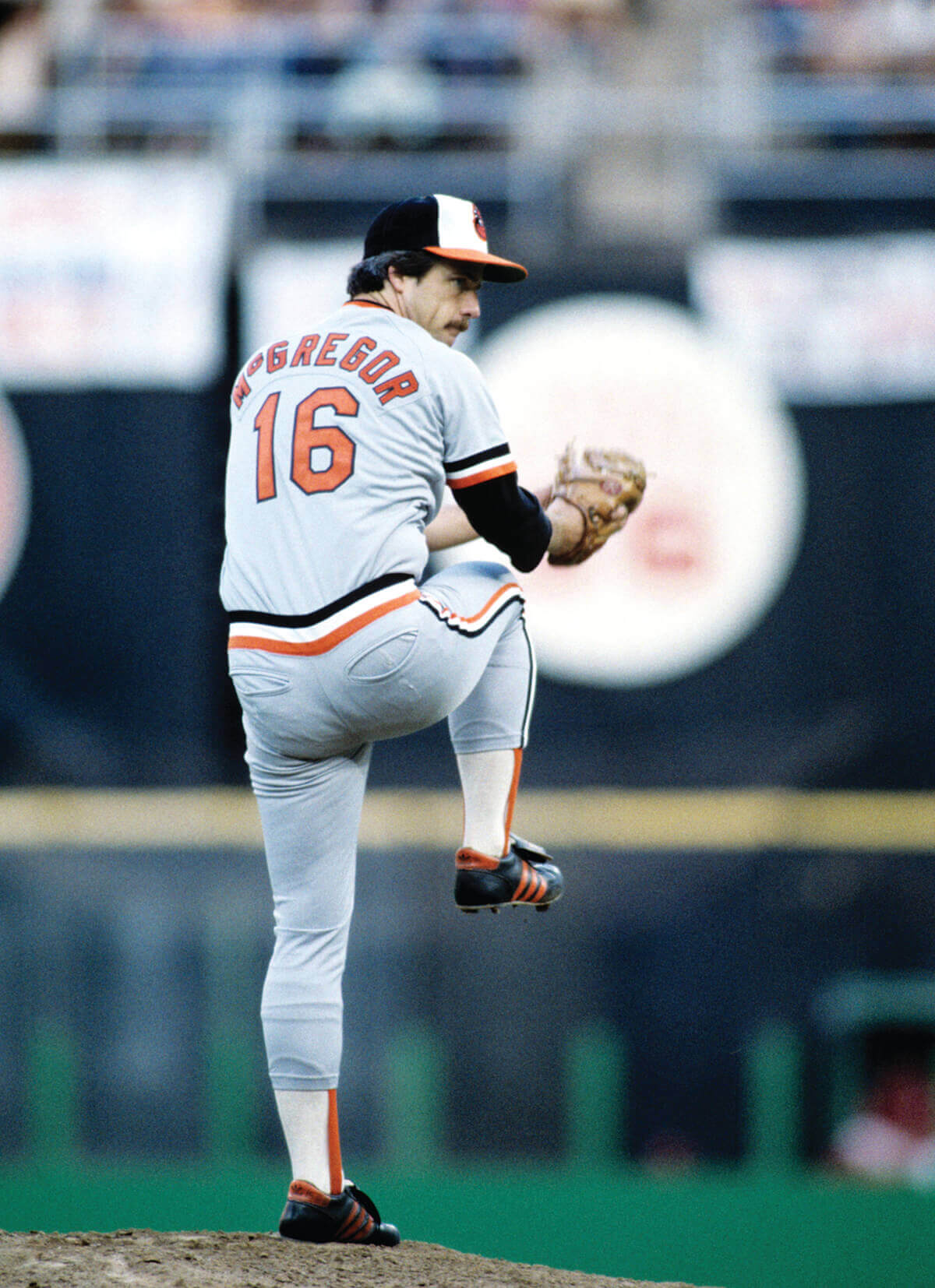 Orioles' pitcher Dave McNally pitches during game 3 the 1970 World